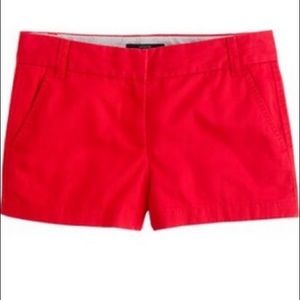 J.Crew red chino shorts - perfect condition